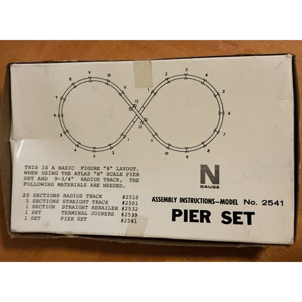 ATLAS  25 Pc Pier Set, Under And Over Figure 8‎ Layout #2541 - Picture 2 of 5